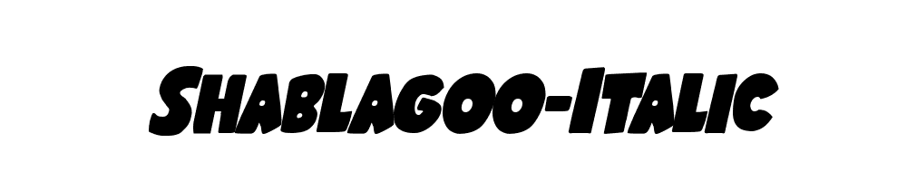 Shablagoo-Italic