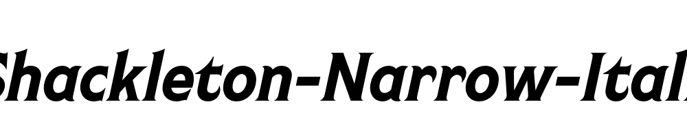 Shackleton-Narrow-Italic