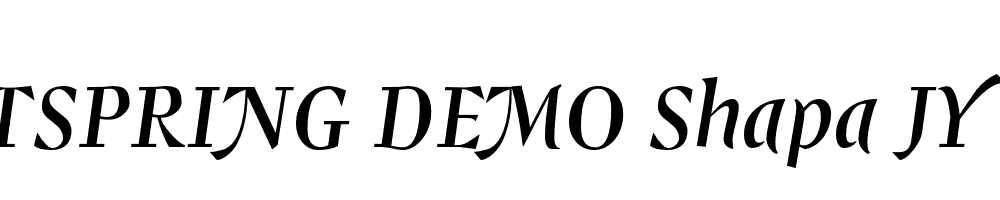  DEMO Shapa JY Italic