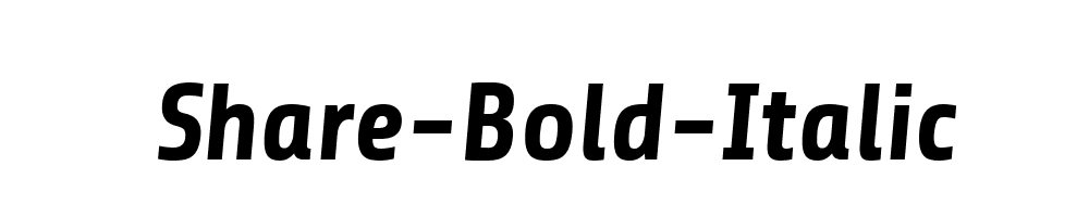 Share-Bold-Italic