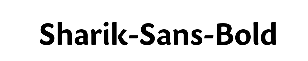 Sharik-Sans-Bold