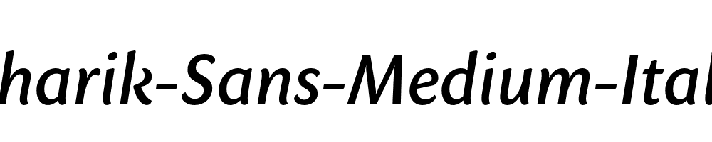 Sharik-Sans-Medium-Italic