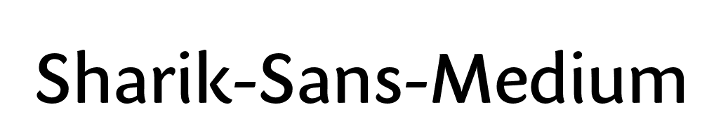 Sharik-Sans-Medium