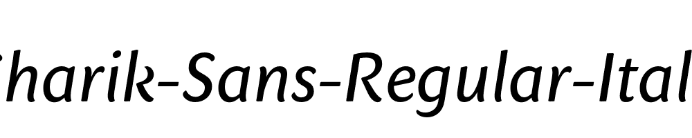 Sharik-Sans-Regular-Italic