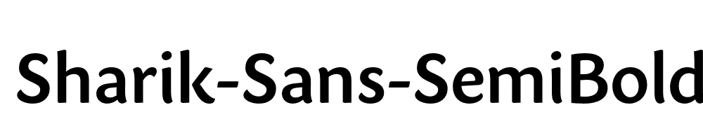 Sharik-Sans-SemiBold