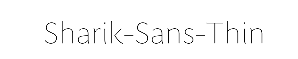 Sharik-Sans-Thin