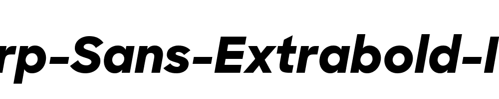 Sharp-Sans-Extrabold-Italic