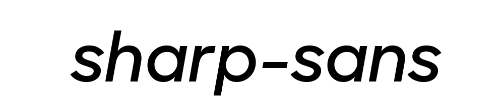 Sharp Sans