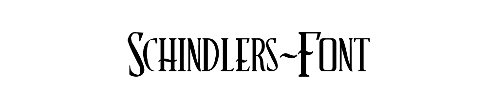 Schindlers-Font