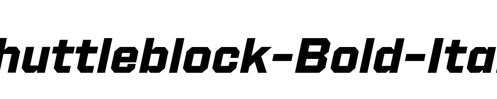 Shuttleblock-Bold-Italic