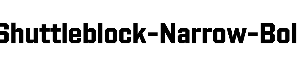 Shuttleblock-Narrow-Bold