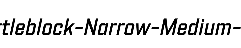 Shuttleblock-Narrow-Medium-Italic