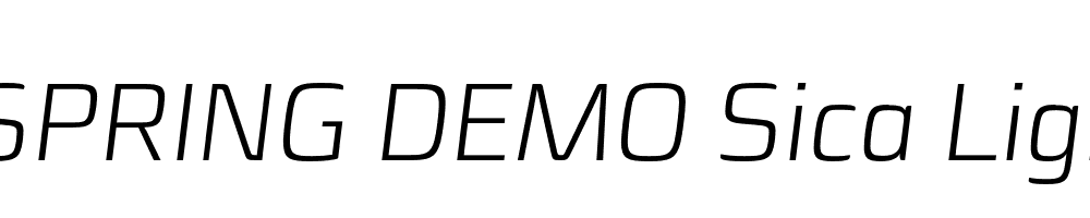  DEMO Sica Light Italic