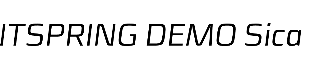  DEMO Sica Italic