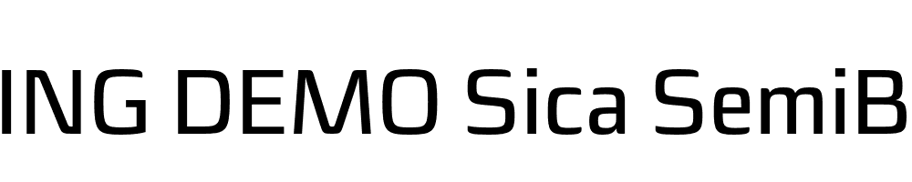  DEMO Sica SemiBold Regular