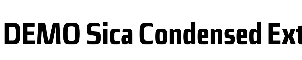  DEMO Sica Condensed ExtraBold Regular