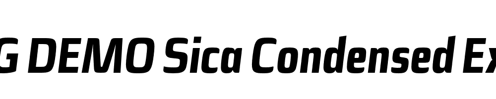  DEMO Sica Condensed ExtraBold Italic