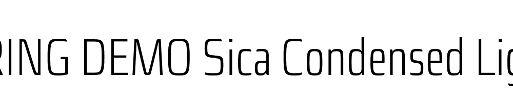  DEMO Sica Condensed Light Regular