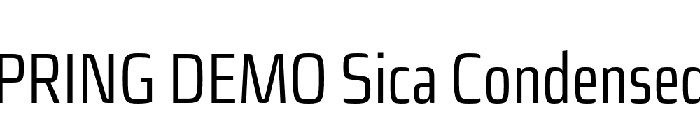  DEMO Sica Condensed Regular