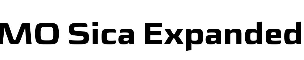  DEMO Sica Expanded ExtraBold Regular