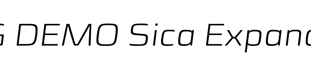  DEMO Sica Expanded Light Italic