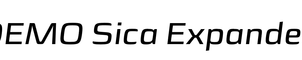  DEMO Sica Expanded SemiBold Italic