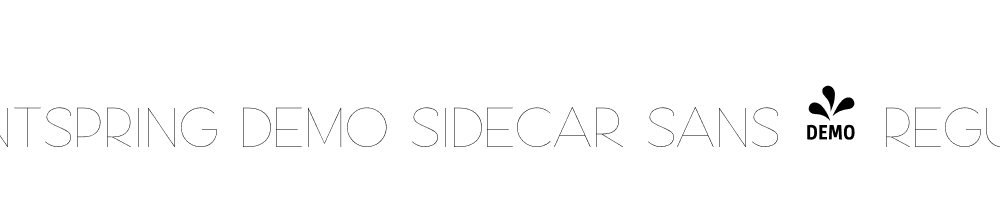  DEMO Sidecar Sans 1 Regular