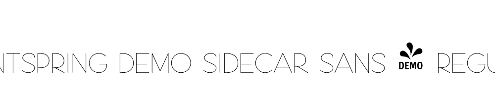  DEMO Sidecar Sans 2 Regular