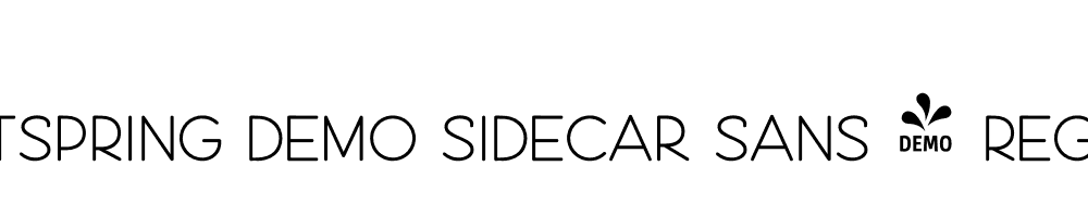  DEMO Sidecar Sans 4 Regular