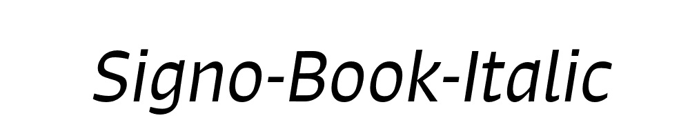 Signo-Book-Italic