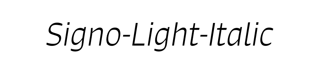 Signo-Light-Italic