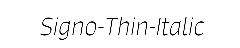 Signo-Thin-Italic