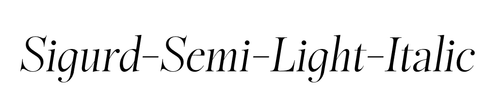 Sigurd-Semi-Light-Italic