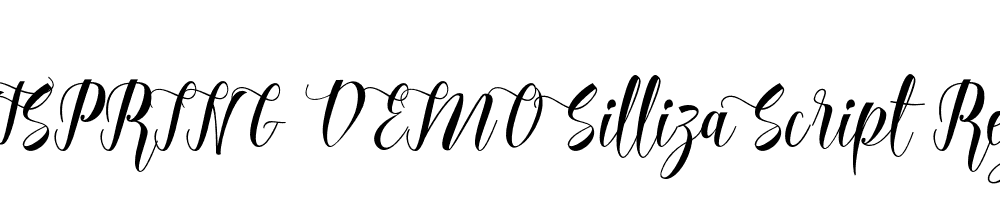  DEMO Silliza Script Regular