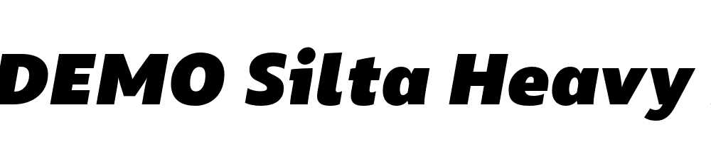  DEMO Silta Heavy Italic Regular