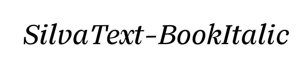 SilvaText-BookItalic