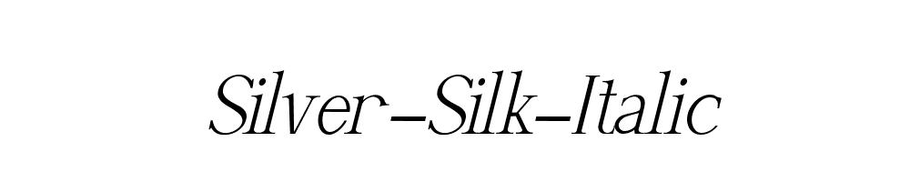 Silver-Silk-Italic