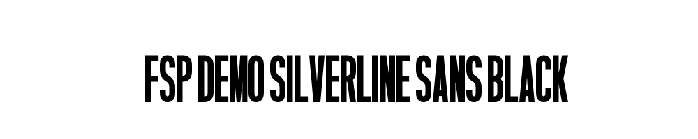 FSP DEMO Silverline Sans Black