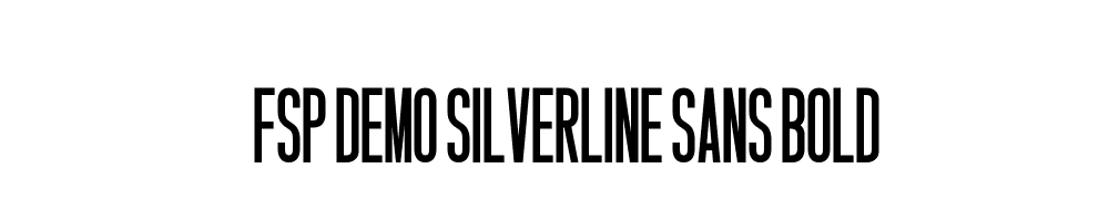 FSP DEMO Silverline Sans Bold