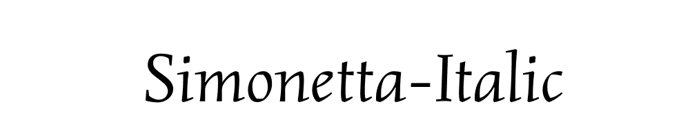 Simonetta-Italic