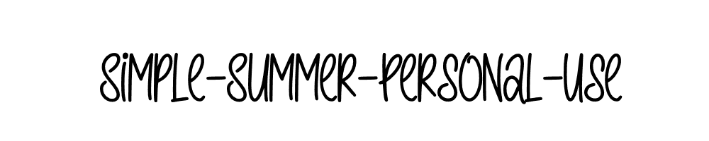 Simple-Summer-Personal-Use