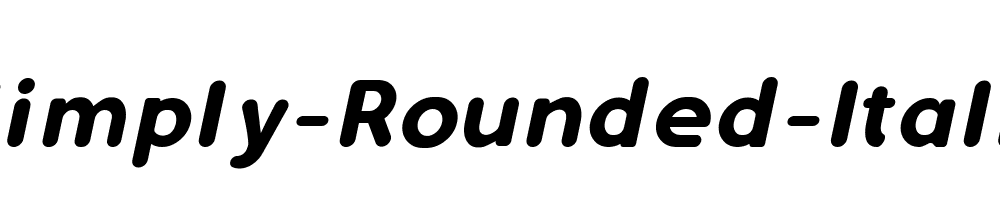 Simply-Rounded-Italic