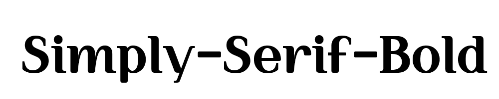 Simply-Serif-Bold