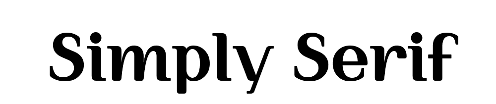 Simply Serif