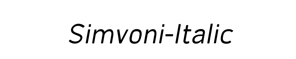 Simvoni-Italic