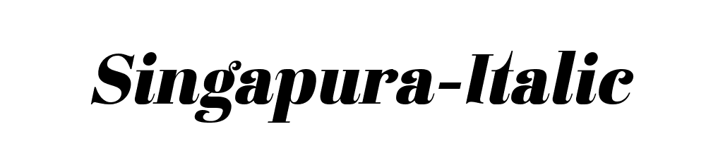 Singapura-Italic