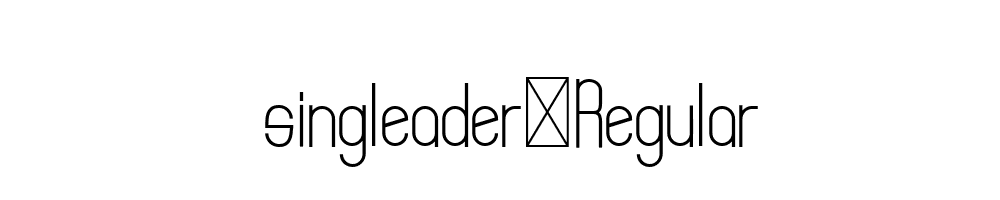 singleader-Regular