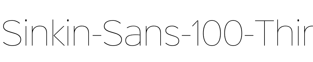 Sinkin-Sans-100-Thin