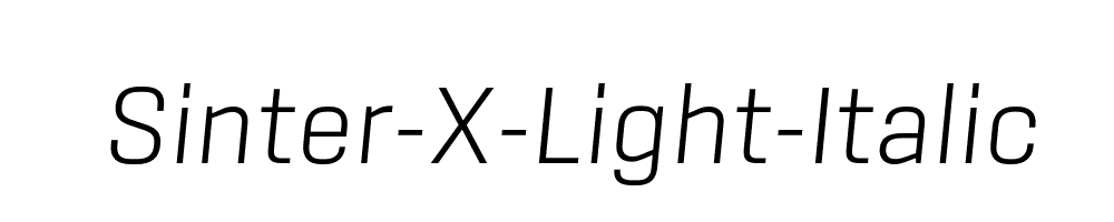 Sinter-X-Light-Italic