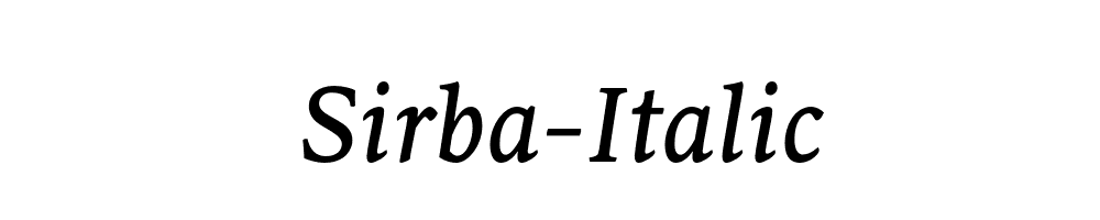 Sirba-Italic